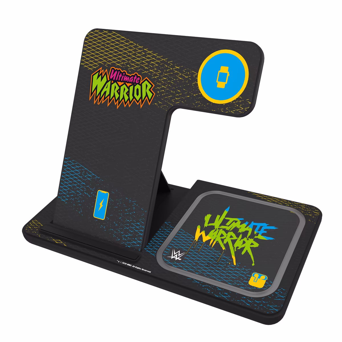 Keyscaper Black The Ultimate Warrior 3-In-1 Charging Station