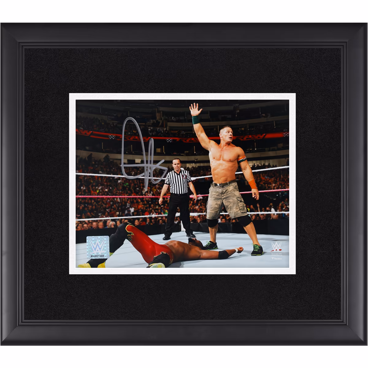 John Cena WWE Autographed Framed 8" x 10" Five Knuckle Shuffle Photograph 20 John Cena WWE Autographed Framed 8" x 10" Five Knuckle Shuffle Photograph