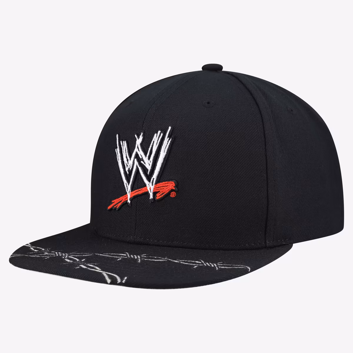 Men's Mitchell & Ness Black WWE Scratch Logo Core Wire Snapback Hat 3 Men's Mitchell & Ness Black WWE Scratch Logo Core Wire Snapback Hat