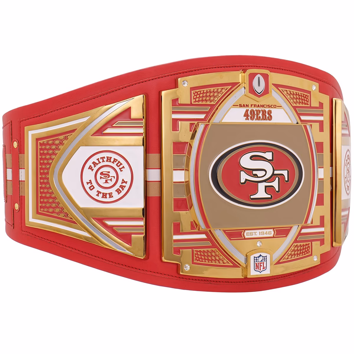 San Francisco 49ers WWE Legacy Title Belt 6 San Francisco 49ers WWE Legacy Title Belt