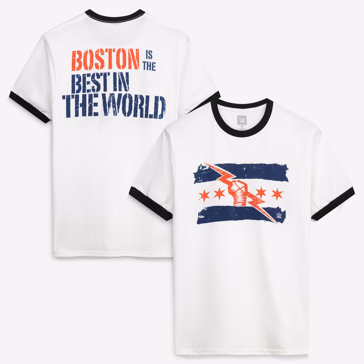 Men's White CM Punk Best In The World Boston Ringer T-Shirt