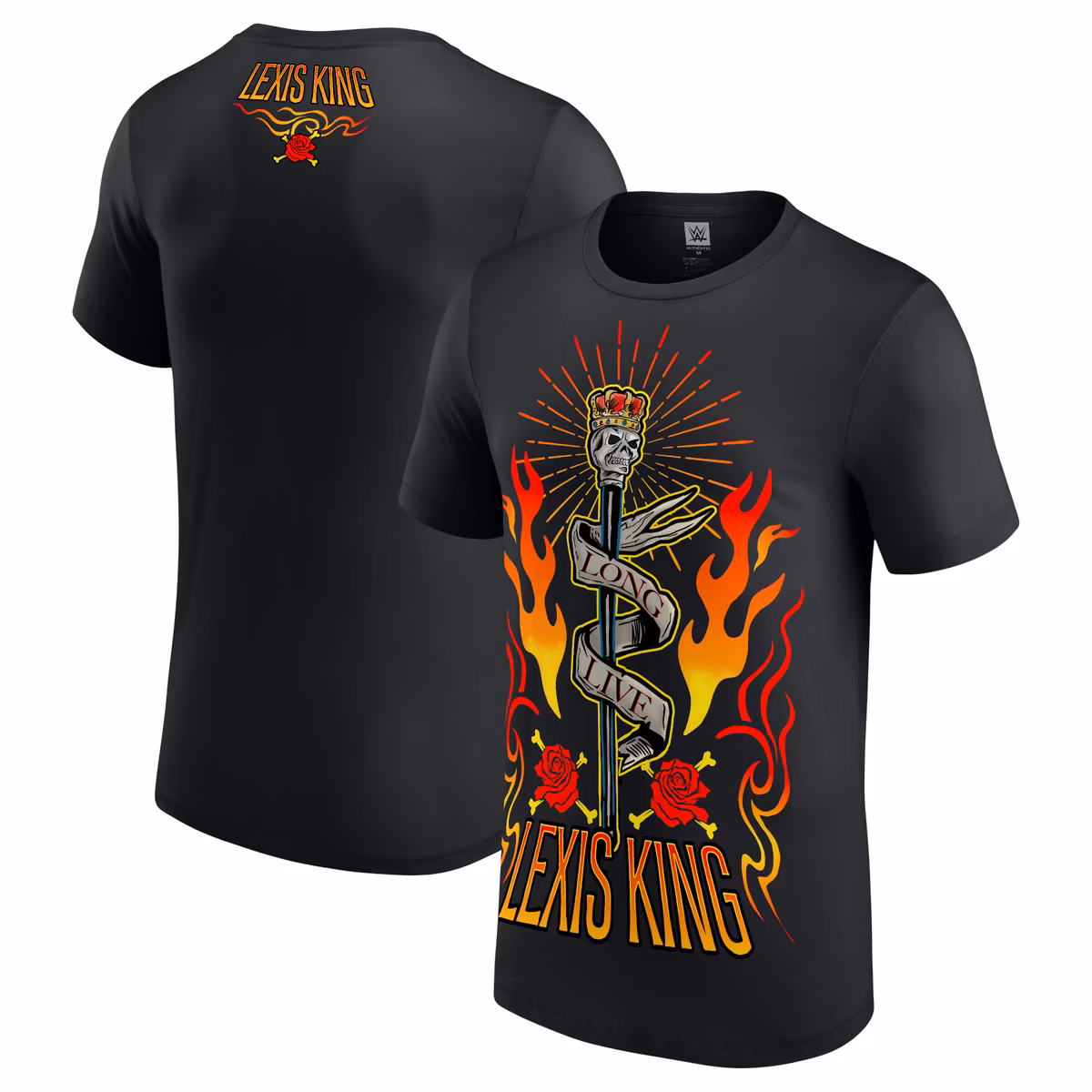 Men's Black Lexis King Long Live T-Shirt 2 Men's Black Lexis King Long Live T-Shirt
