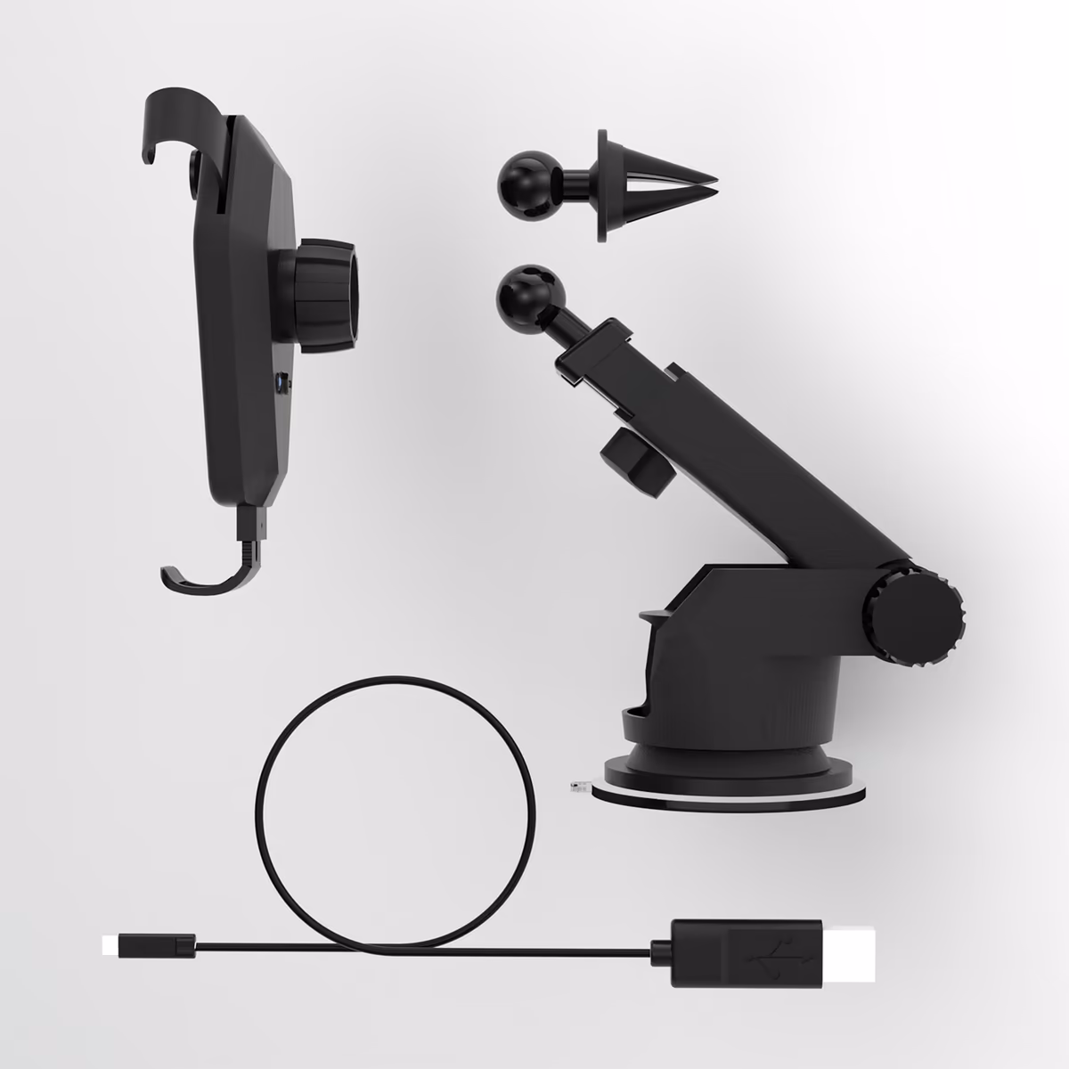 Keyscaper Black The Rock Wireless Car Charger 4 Keyscaper Black The Rock Wireless Car Charger