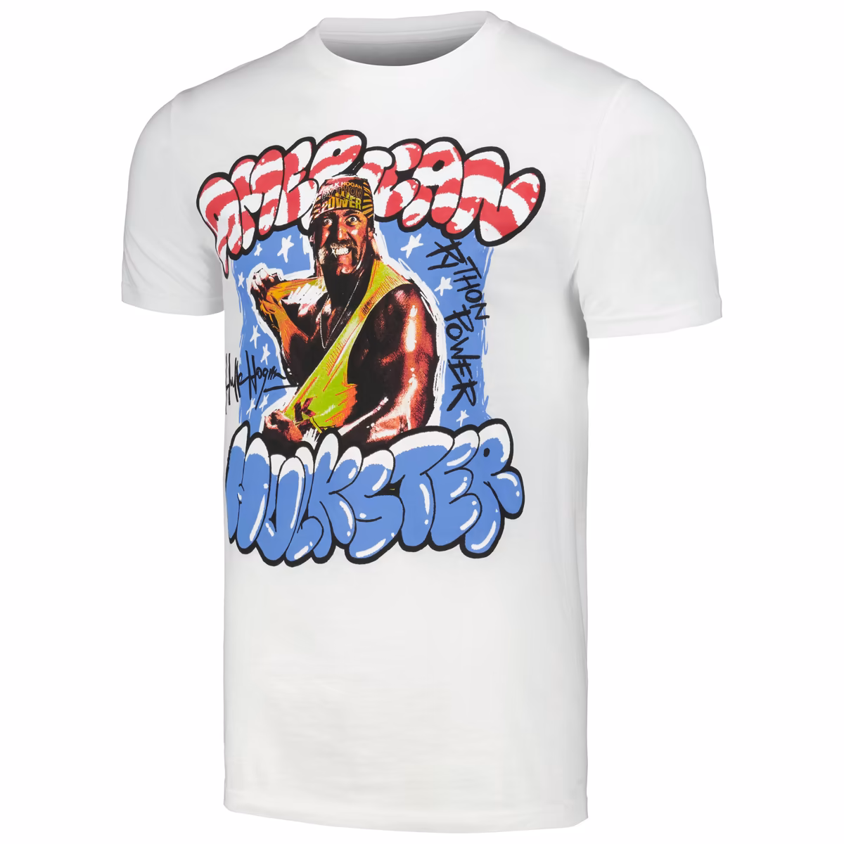 Men's Ripple Junction White Hulk Hogan American Hulkster T-Shirt 3 Men's Ripple Junction White Hulk Hogan American Hulkster T-Shirt