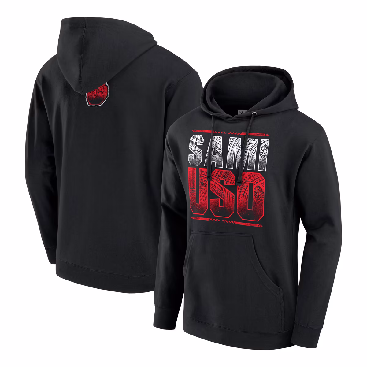 Men's Black Sami Zayn Sami Uso Pullover Hoodie