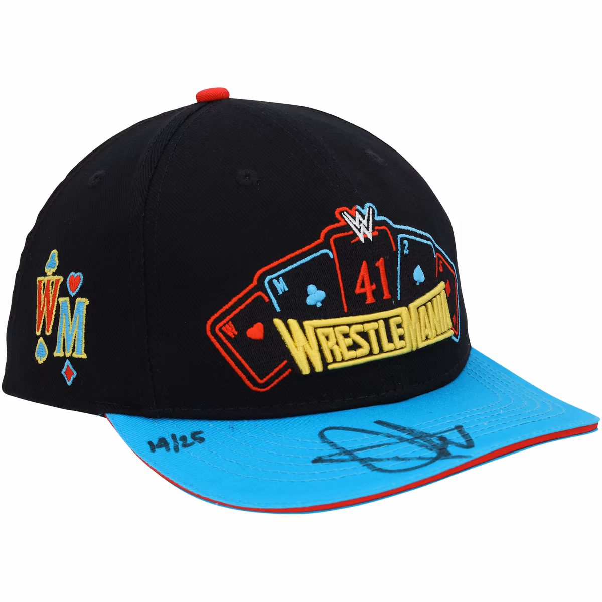 John Cena WWE Autographed WrestleMania 41 Blue Brim Cap - Limited Edition of 25