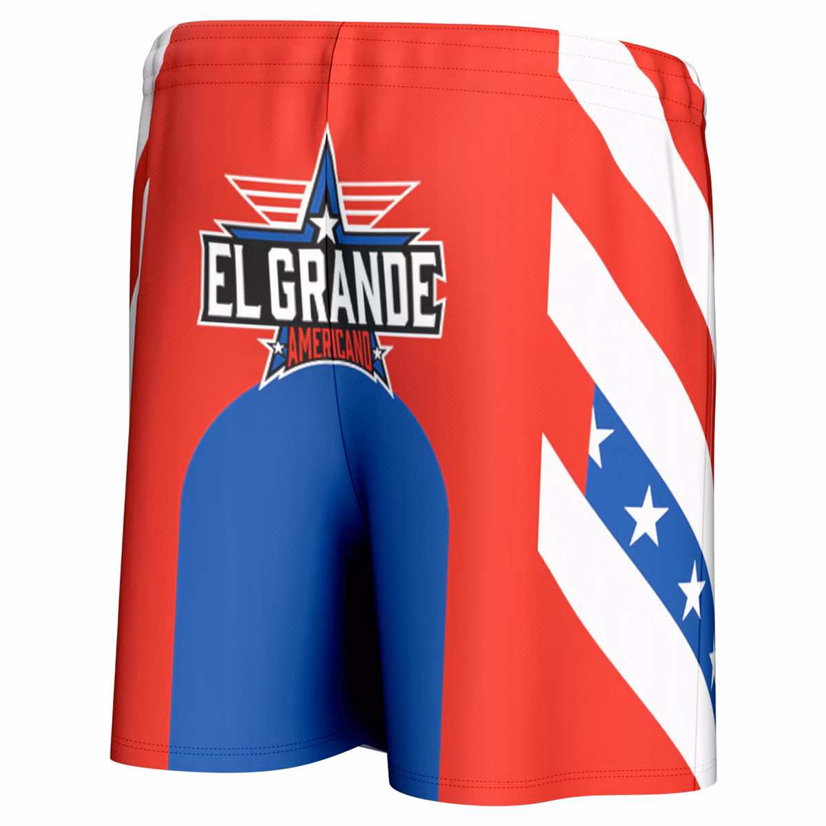Men's ProSphere White/Red/Blue El Grande Americano Heritage In-Ring Shorts 4 Men's ProSphere White/Red/Blue El Grande Americano Heritage In-Ring Shorts