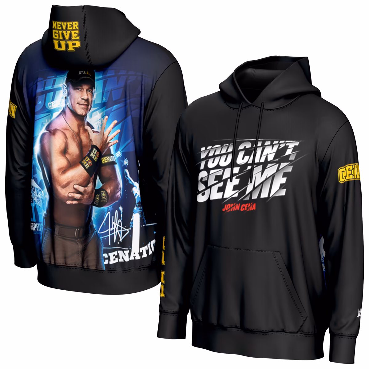 Youth ProSphere Black John Cena You Can't See Me Pullover Hoodie 3 Youth ProSphere Black John Cena You Can't See Me Pullover Hoodie