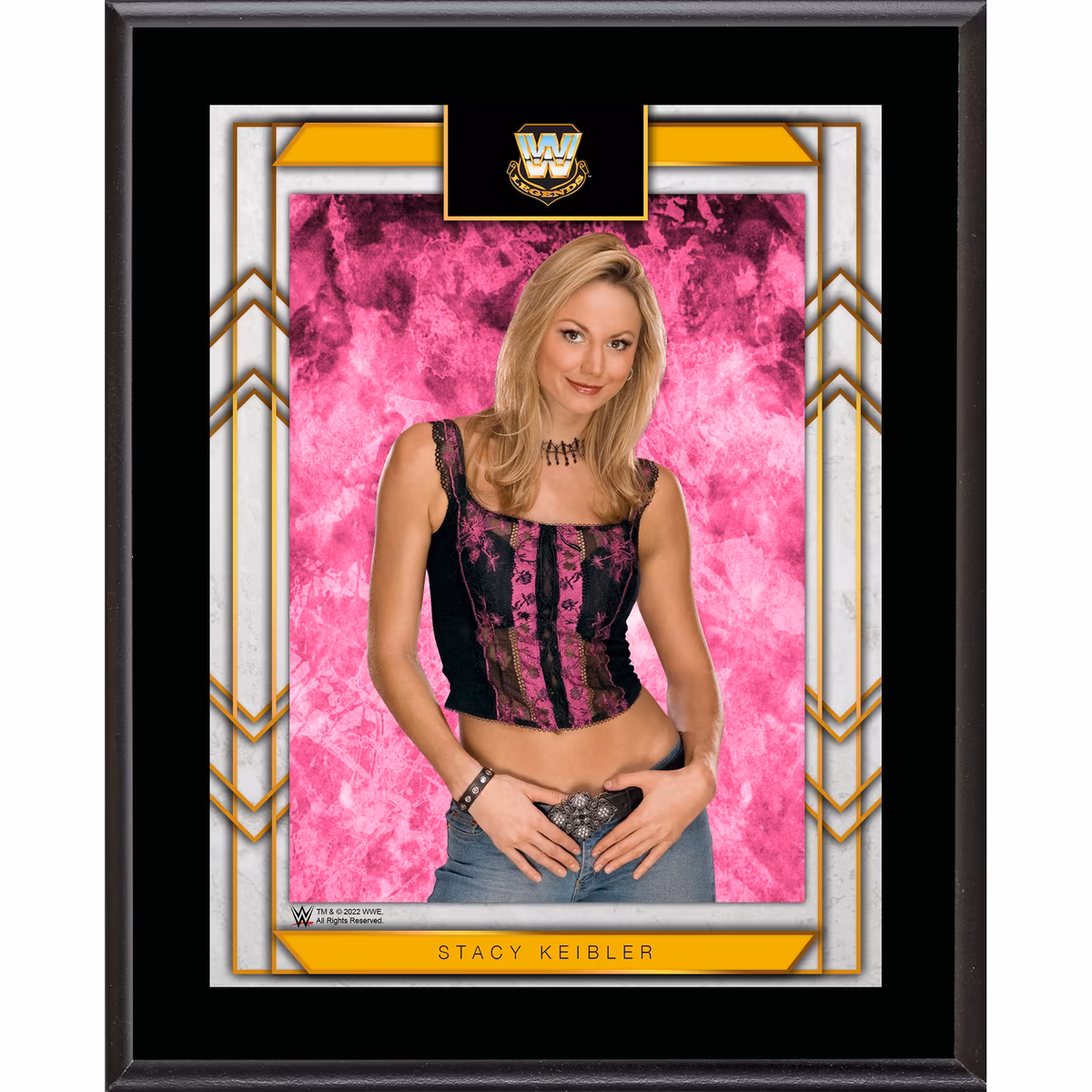 Stacy Keibler WWE Framed 10.5" x 13" Sublimated Plaque