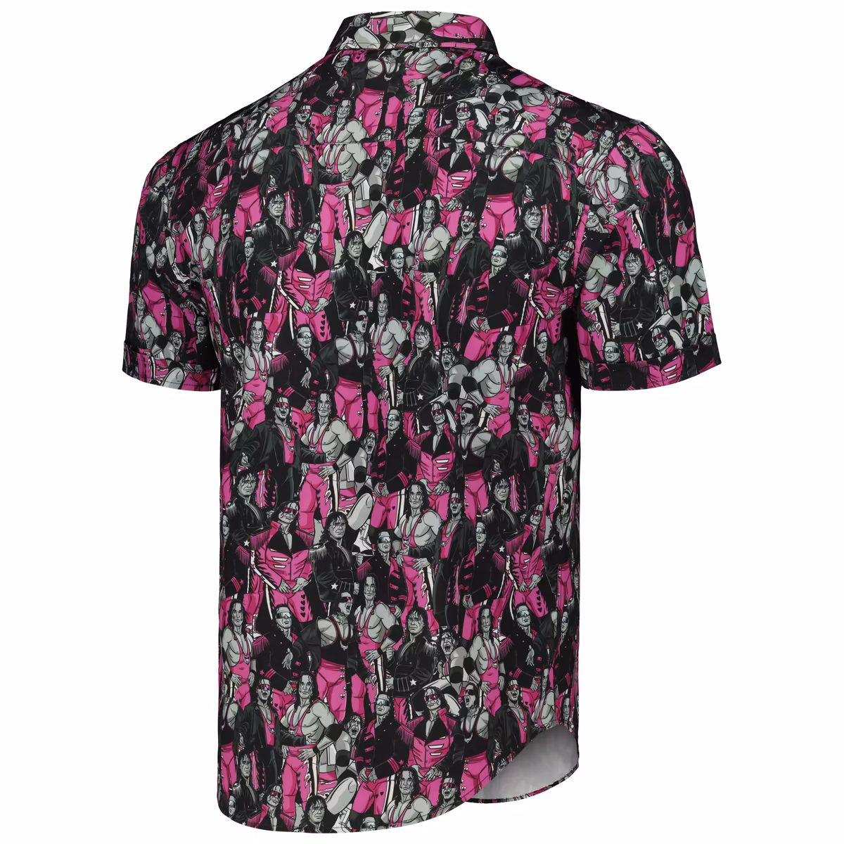 Men's RSVLTS Pink Bret Hart All Hart KUNUFLEX Button-Down Short Sleeve Shirt 4 Men's RSVLTS Pink Bret Hart All Hart KUNUFLEX Button-Down Short Sleeve Shirt