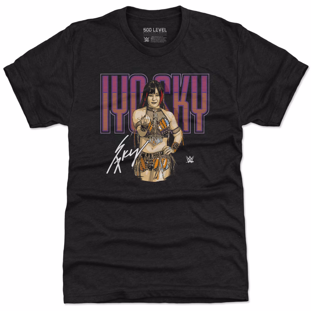 Men's 500 Level Heather Black IYO SKY Pose Premium T-Shirt 1 Men's 500 Level Heather Black IYO SKY Pose Premium T-Shirt