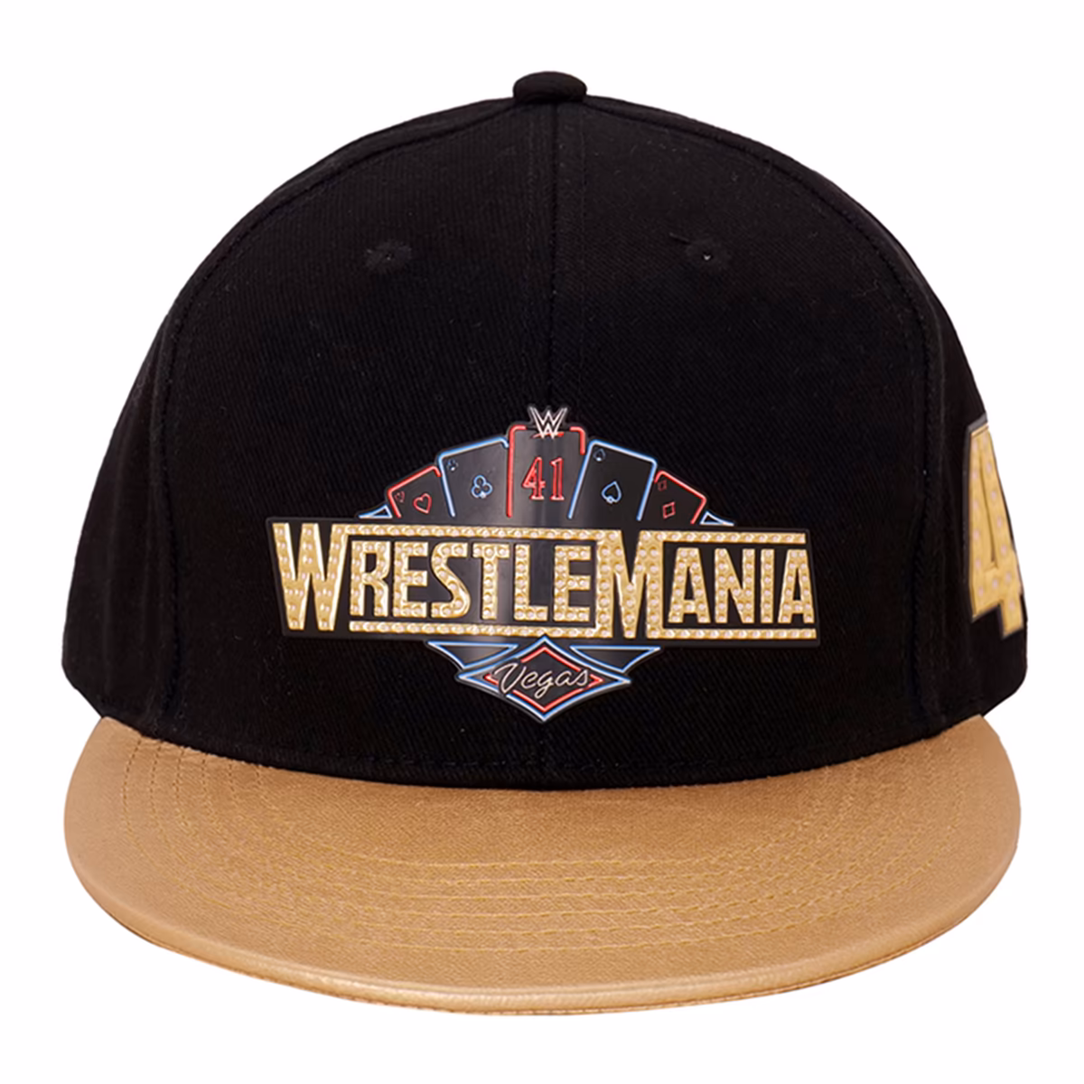 Men's Black/Gold WrestleMania 41 Snapback Hat