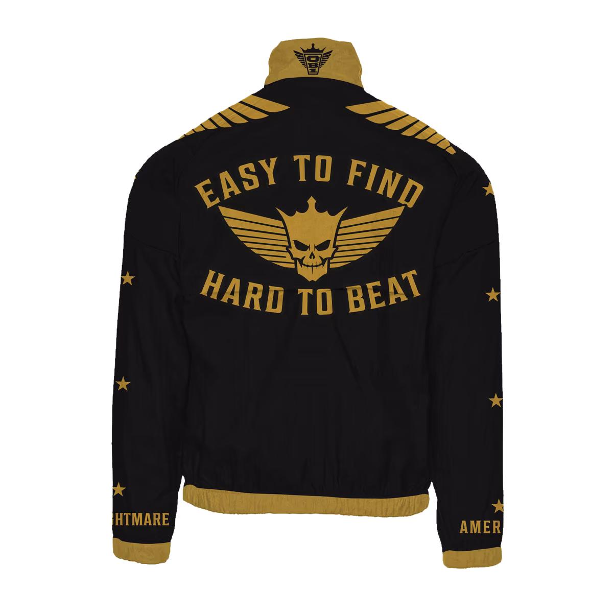 Men's Black/Gold Cody Rhodes Easy To Find Hard To Beat Full-Zip Windbreaker Jacket 4 Men's Black/Gold Cody Rhodes Easy To Find Hard To Beat Full-Zip Windbreaker Jacket
