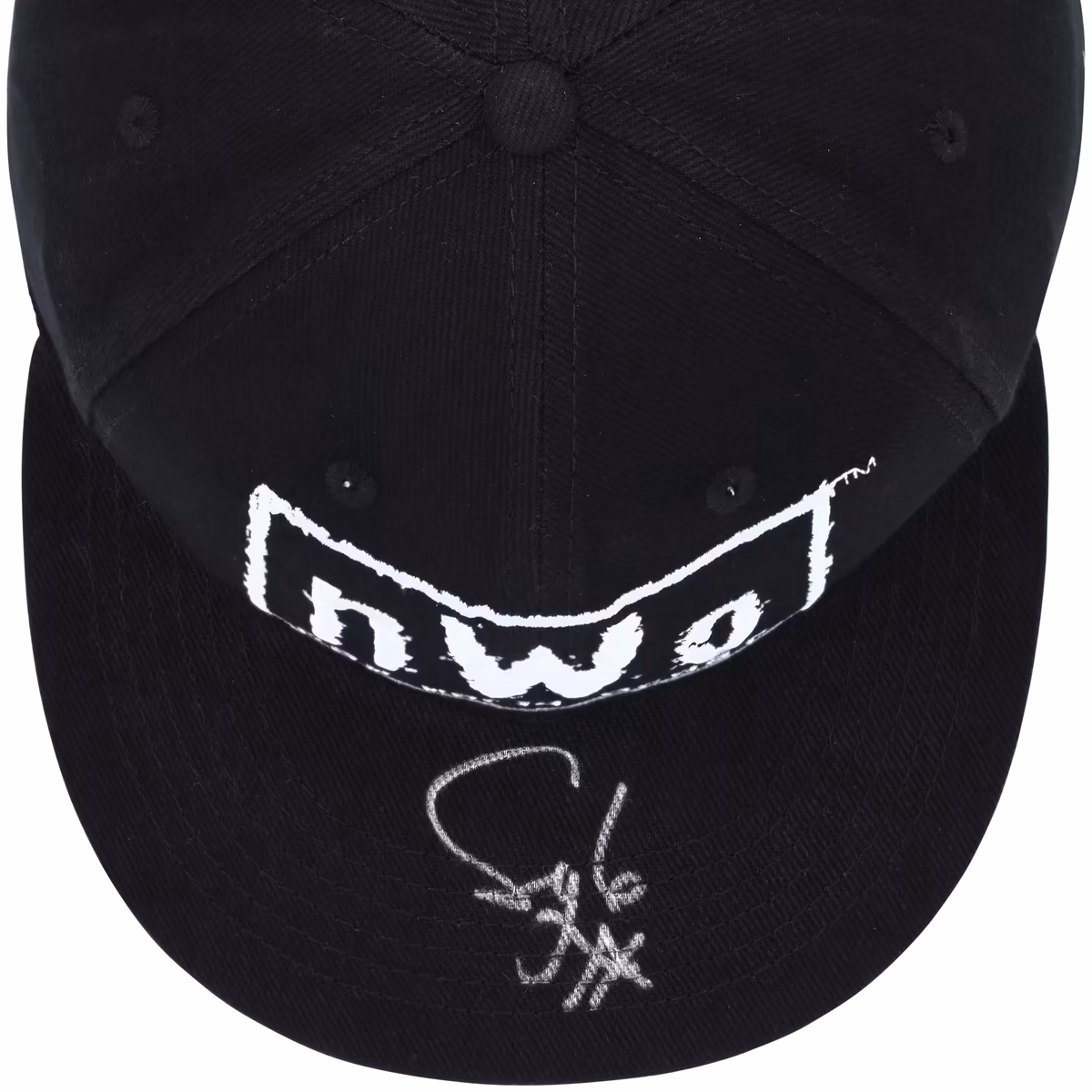 Syxx WWE Autographed Black/White NWO 4 Life Snapback Cap 3 Syxx WWE Autographed Black/White NWO 4 Life Snapback Cap
