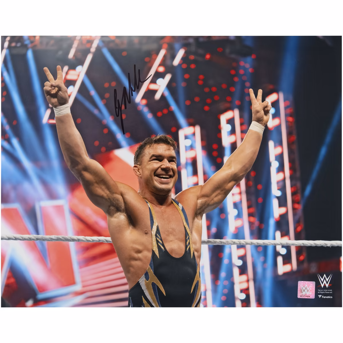 Chad Gable WWE Autographed 16" x 20" Raising Arms Photograph 8 Chad Gable WWE Autographed 16" x 20" Raising Arms Photograph