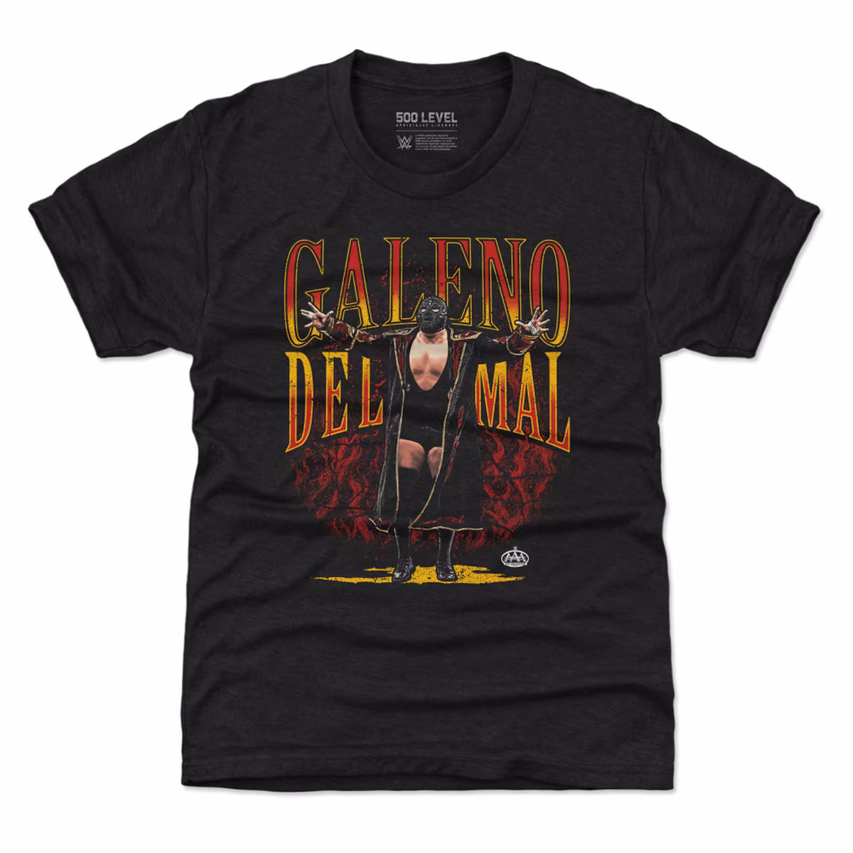 Youth 500 Level Black Galeno Del Mal Entrance T-Shirt 2 Youth 500 Level Black Galeno Del Mal Entrance T-Shirt