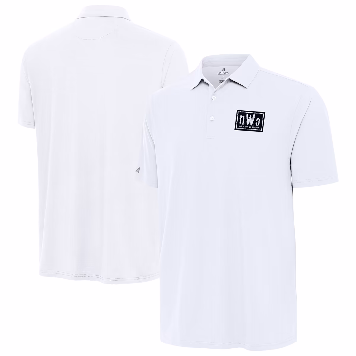 Men's Antigua White nWo Era Polo 15 Men's Antigua White nWo Era Polo