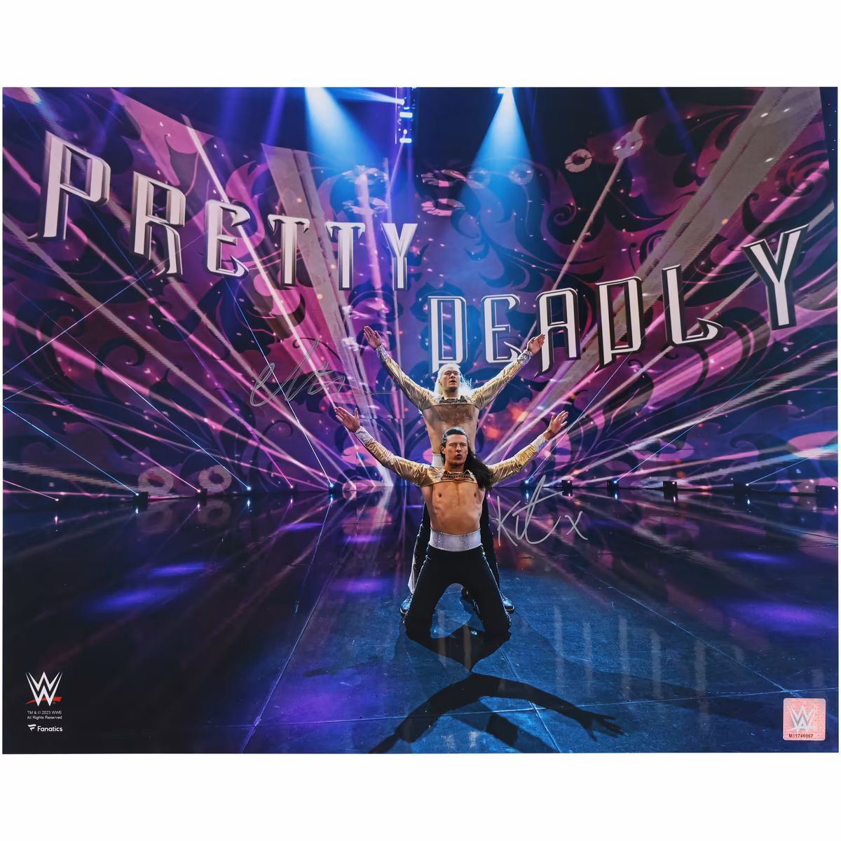 Kit Wilson & Elton Prince WWE Autographed 16" x 20" Pretty Deadly Entrance Photograph 8 Kit Wilson & Elton Prince WWE Autographed 16" x 20" Pretty Deadly Entrance Photograph