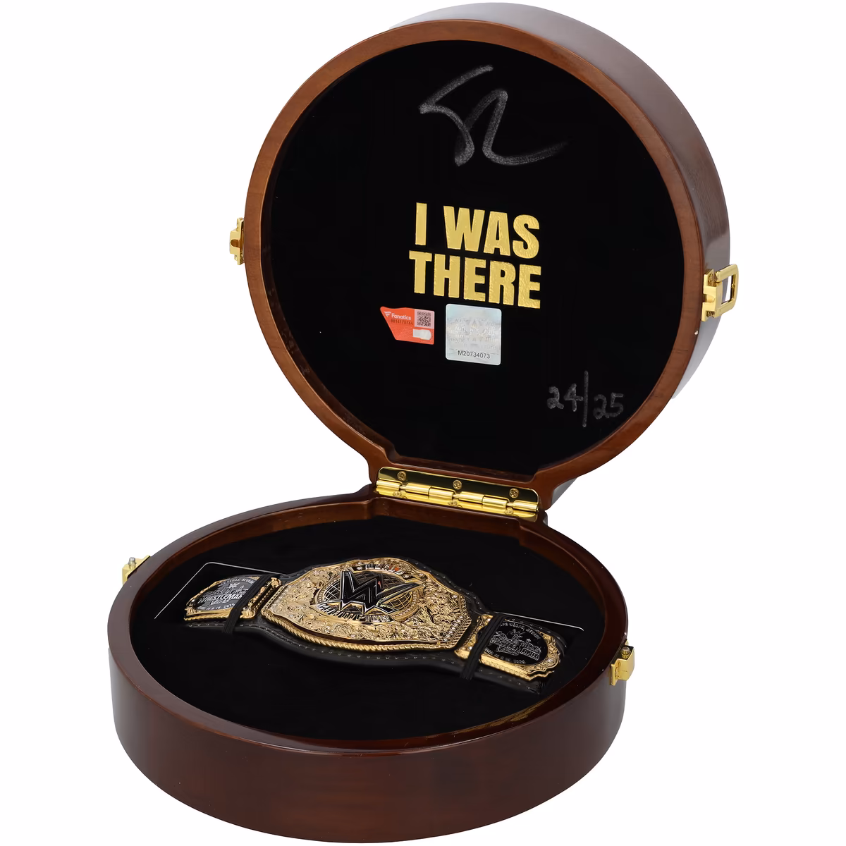Seth "Freakin" Rollins WWE Autographed WrestleMania 42 Roulette Wheel Mini Title - Limited Edition of 25