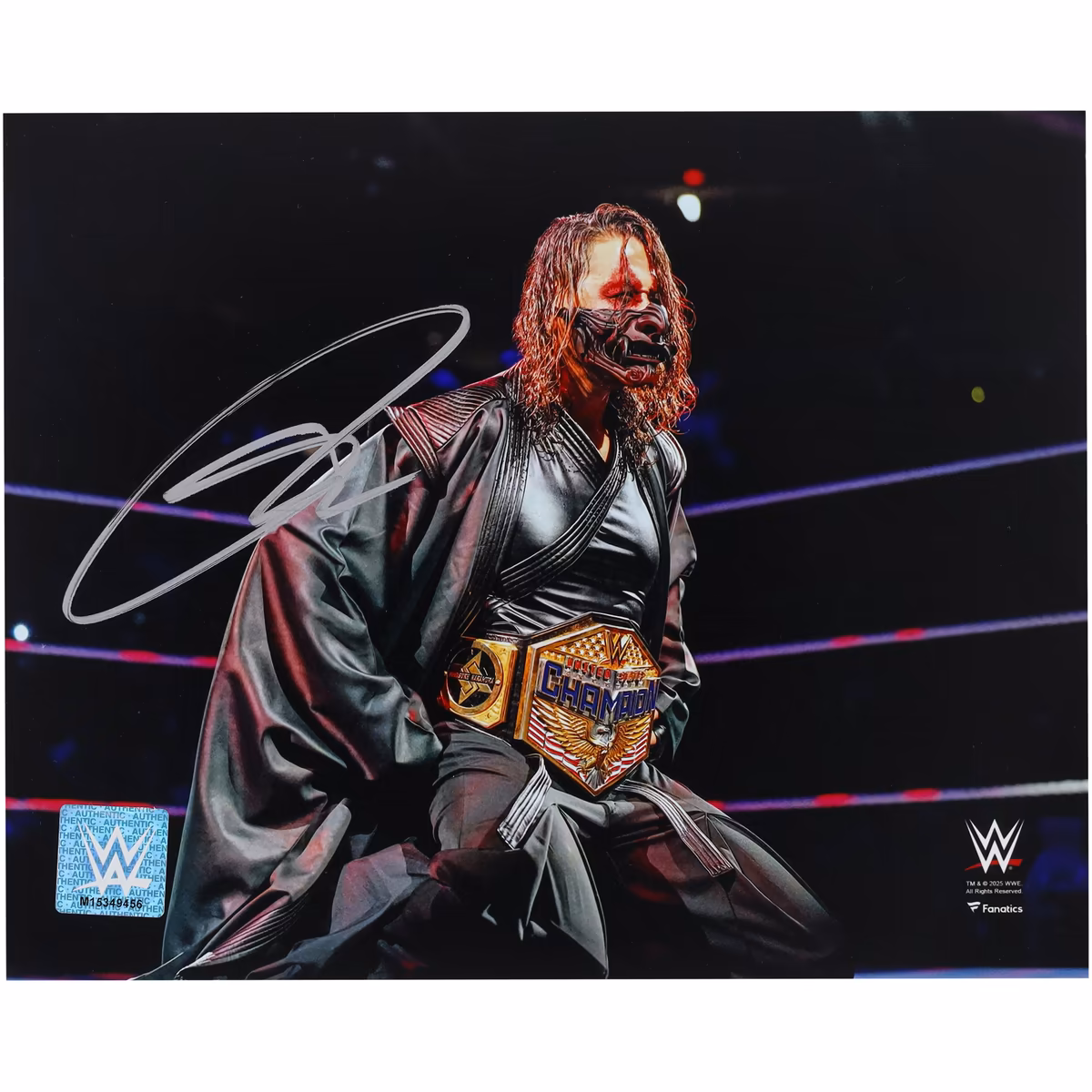 Shinsuke Nakamura WWE Autographed 8" x 10" In-Ring Samurai Entrance Photograph 3 Shinsuke Nakamura WWE Autographed 8" x 10" In-Ring Samurai Entrance Photograph