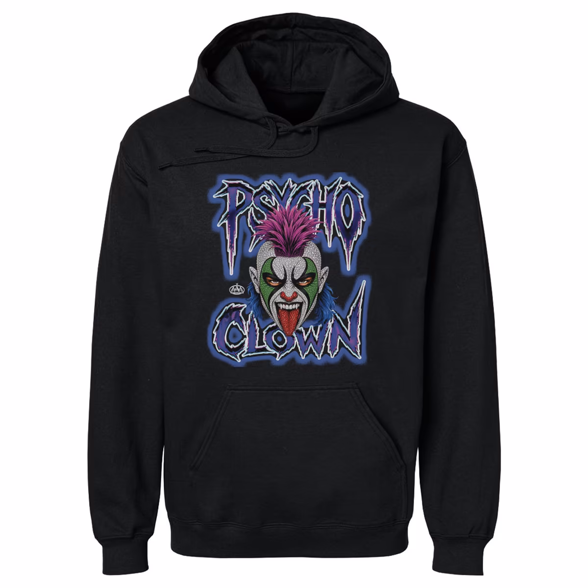 Men's 500 Level Black Psycho Clown Superstar Hoodie 2 Men's 500 Level Black Psycho Clown Superstar Hoodie