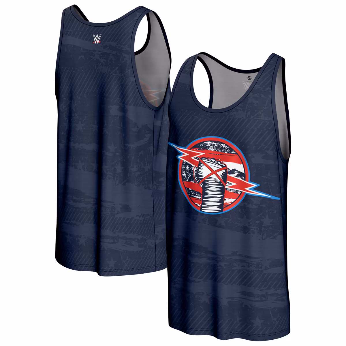 Men's ProSphere Navy CM Punk Americana Tank Top