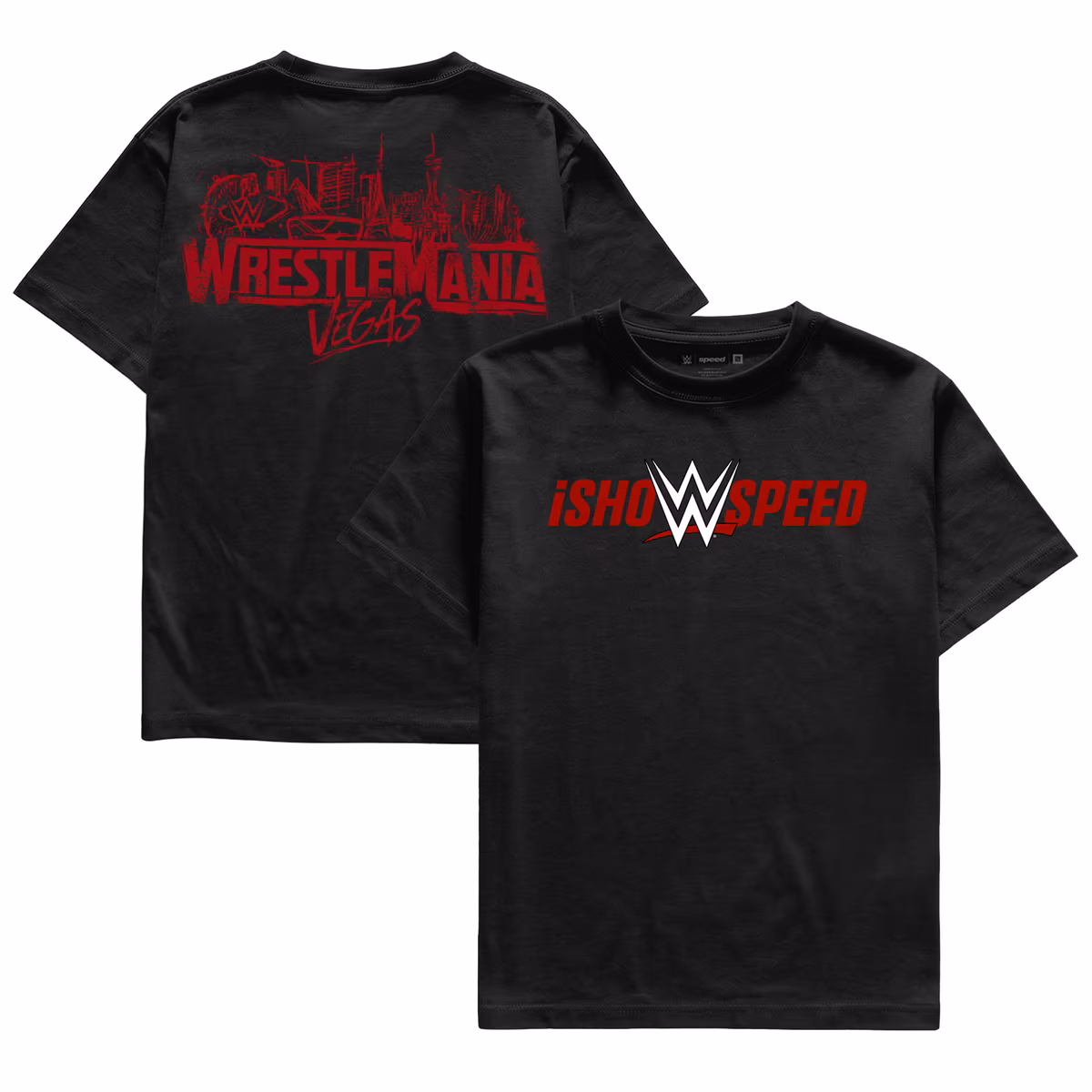 Unisex Complex Black IShowSpeed x WrestleMania 42 T-Shirt