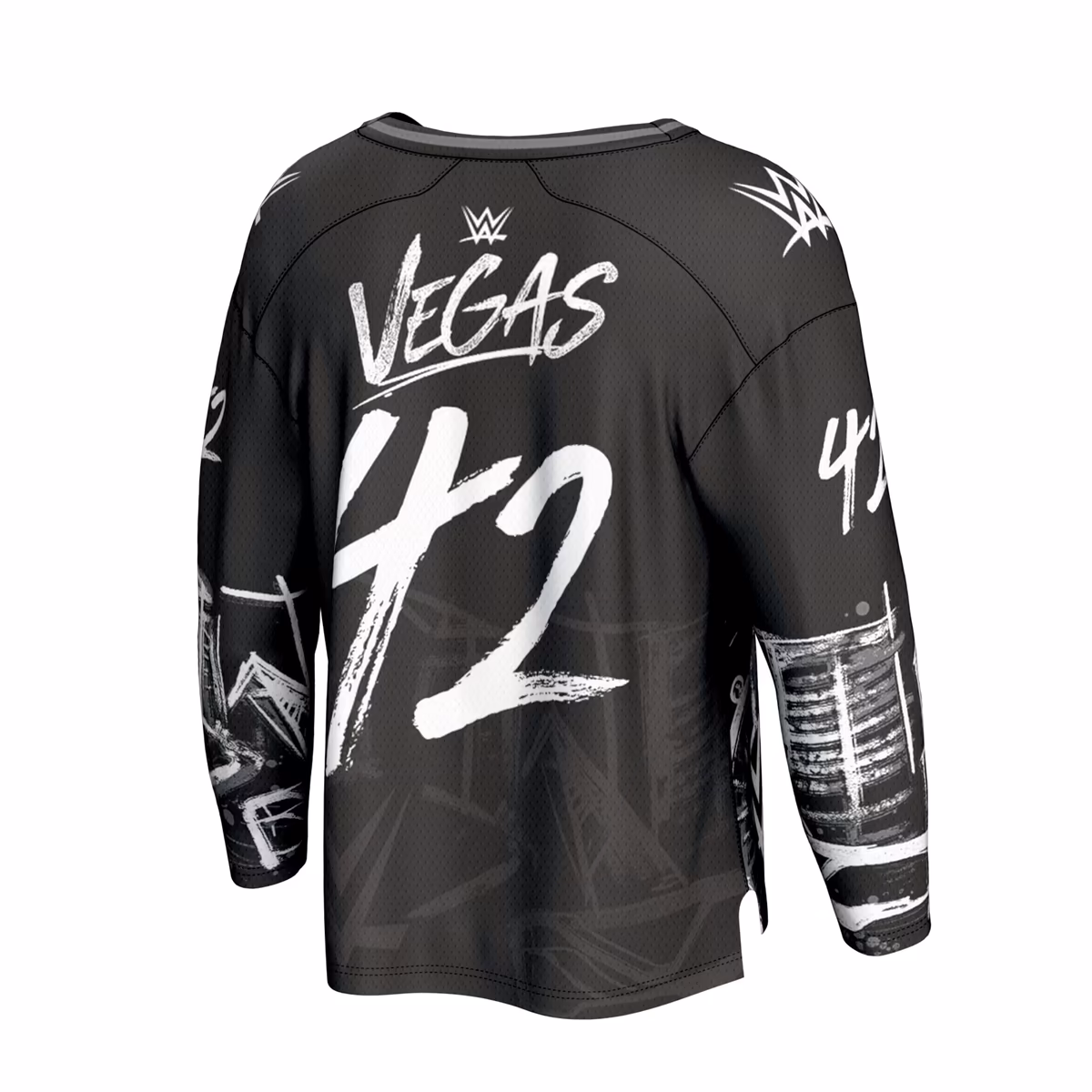 Youth ProSphere Black WrestleMania 42 Skyline Fashion Hockey Jersey 4 Youth ProSphere Black WrestleMania 42 Skyline Fashion Hockey Jersey