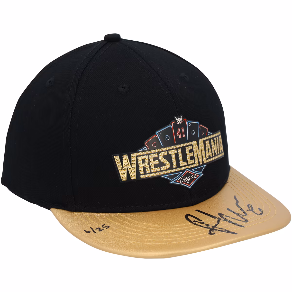 Rhea Ripley WWE Autographed WrestleMania 41 Gold Brim Snapback Cap - Limited Edition of 25 5 Rhea Ripley WWE Autographed WrestleMania 41 Gold Brim Snapback Cap - Limited Edition of 25