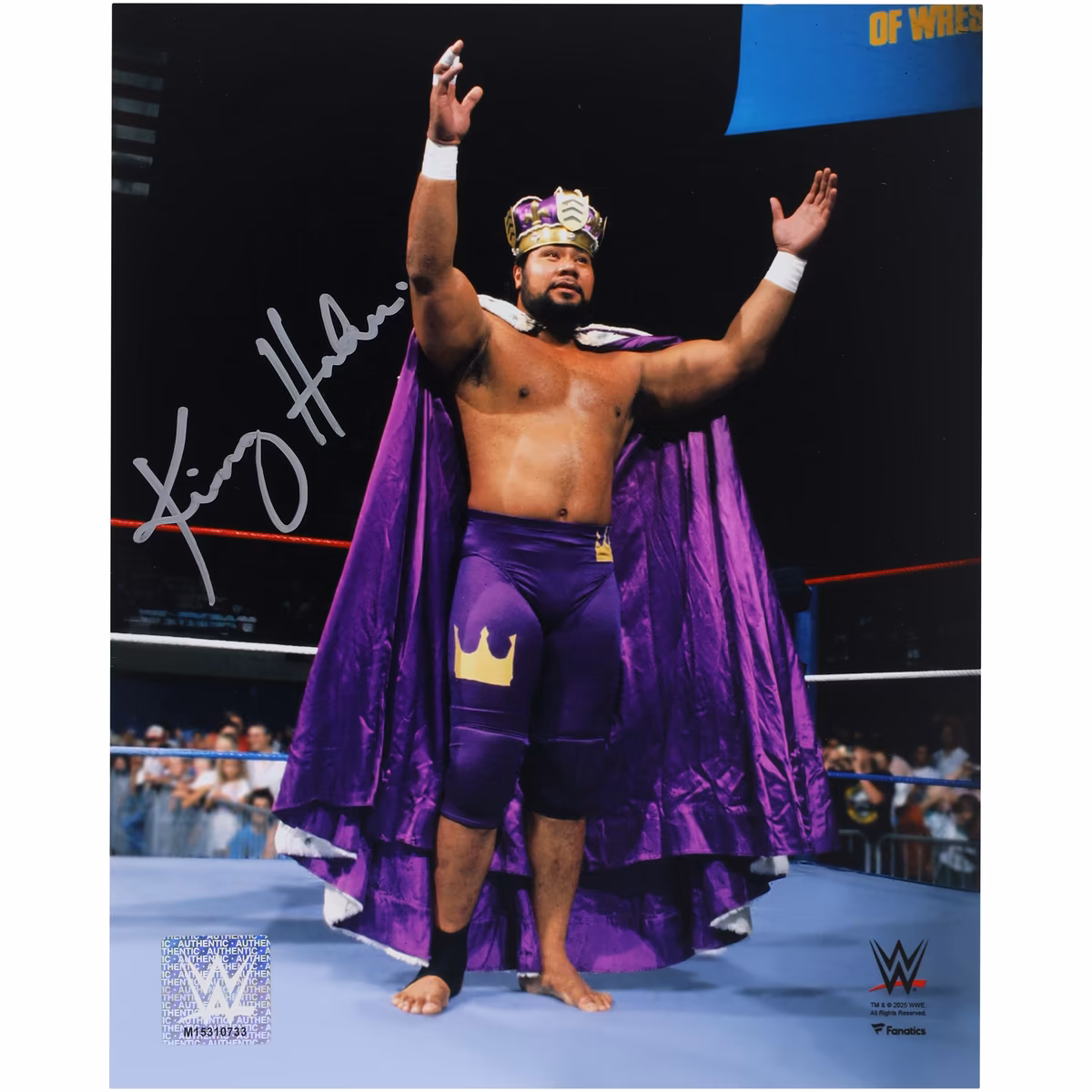 Haku WWE Autographed 8" x 10" In-Ring Entrance Photograph