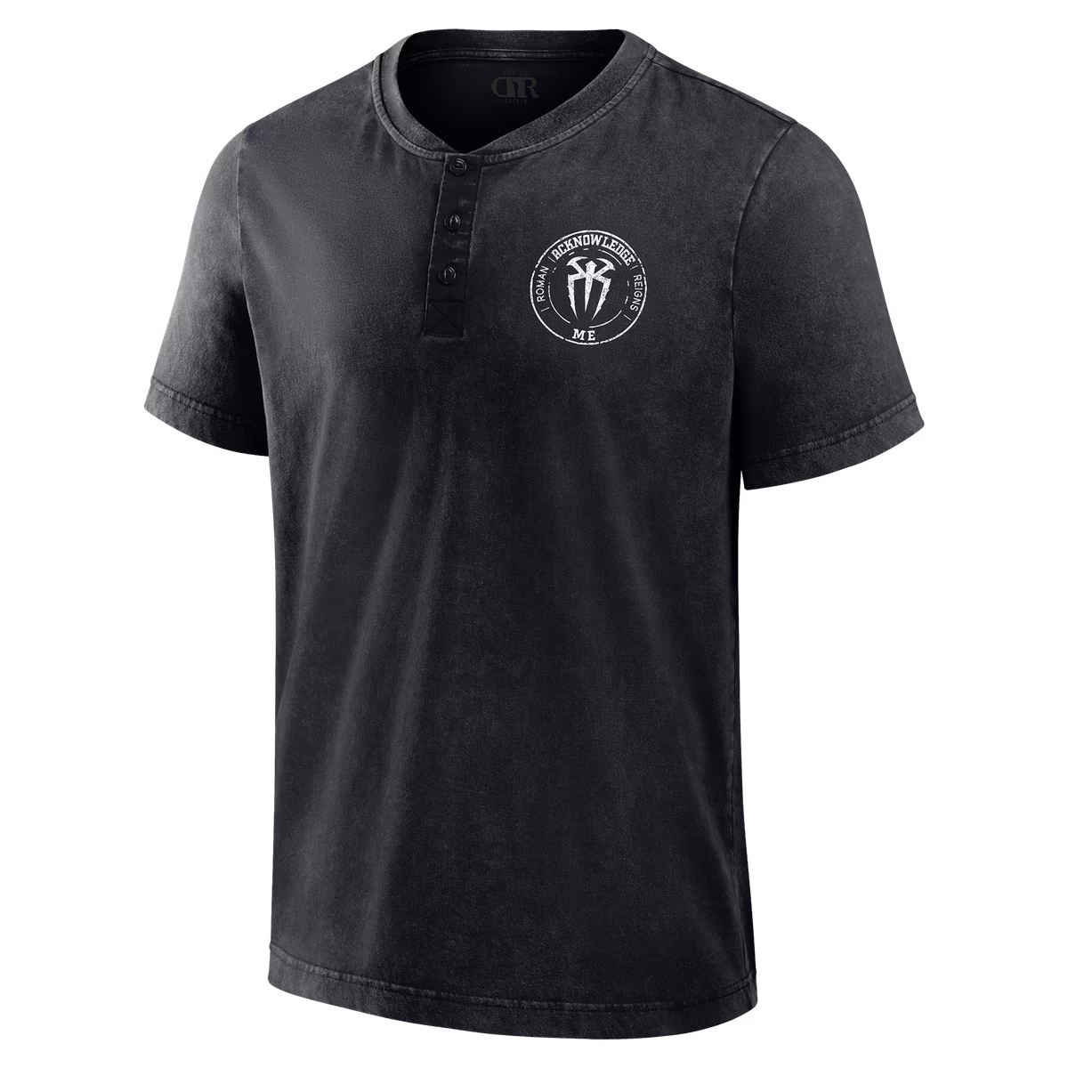 Men's Darius Rucker Collection by Fanatics Black Roman Reigns Washed Henley T-Shirt 4 Men's Darius Rucker Collection by Fanatics Black Roman Reigns Washed Henley T-Shirt
