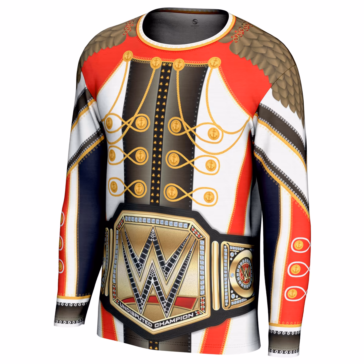 Youth ProSphere Cody Rhodes Entrance Coat Undisputed Championship Long Sleeve T-Shirt 3 Youth ProSphere Cody Rhodes Entrance Coat Undisputed Championship Long Sleeve T-Shirt