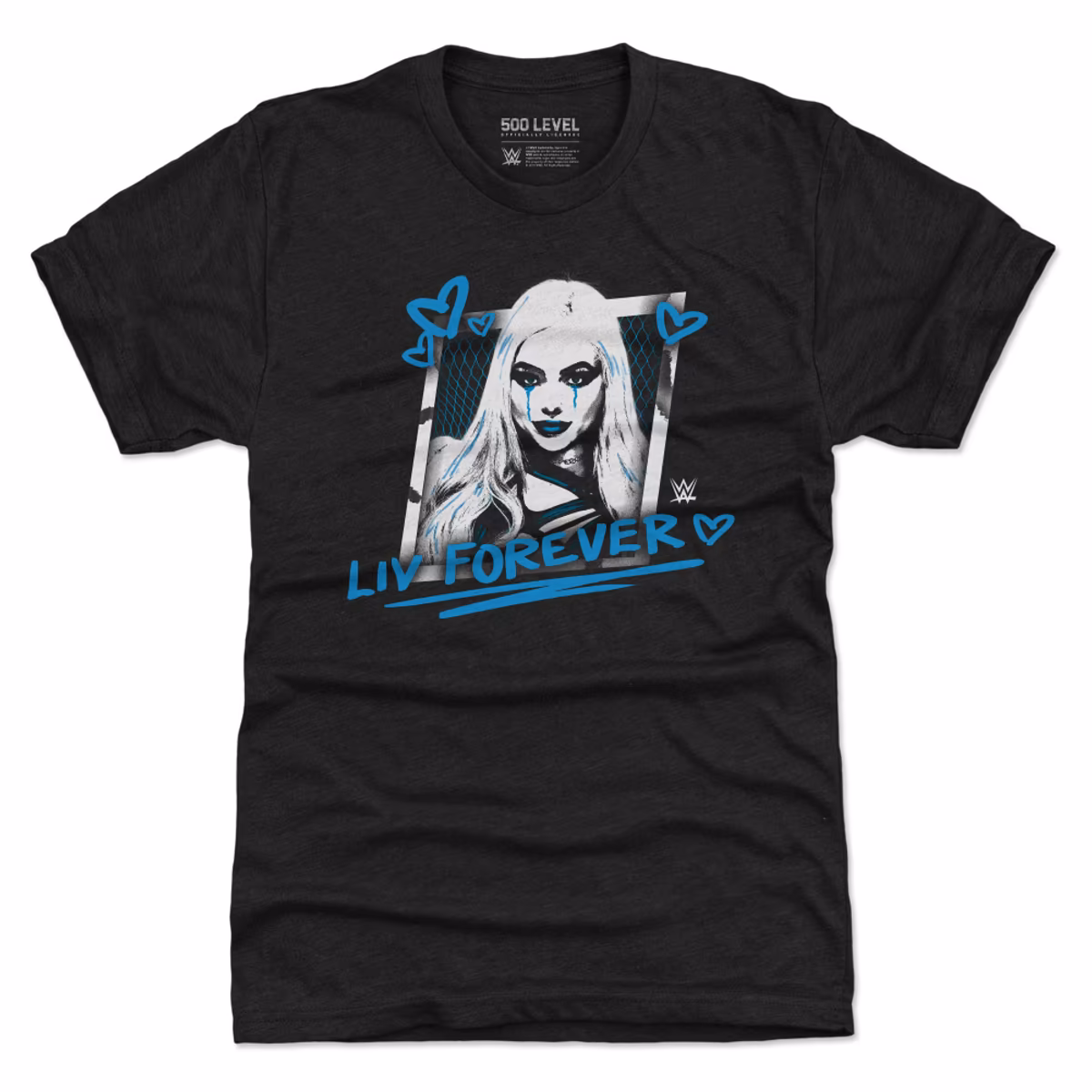 Men's 500 Level Heather Black Liv Morgan Liv Forever Tri-Blend T-Shirt