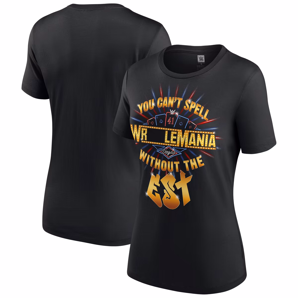 Women's Black Bianca Belair You Can't Spell WrestleMania Without The EST T-Shirt