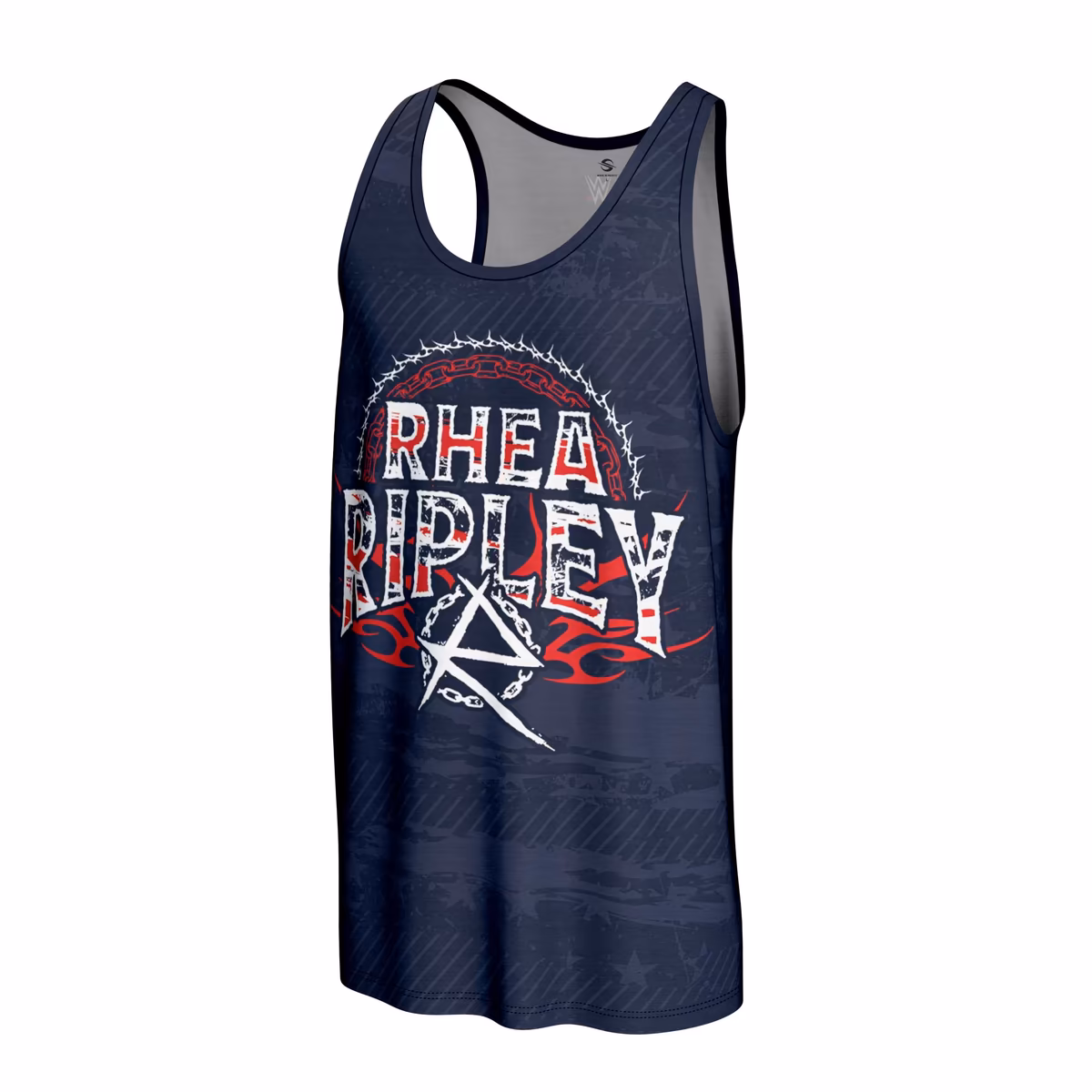 Men's ProSphere Navy Rhea Ripley Americana Tank Top 3 Men's ProSphere Navy Rhea Ripley Americana Tank Top
