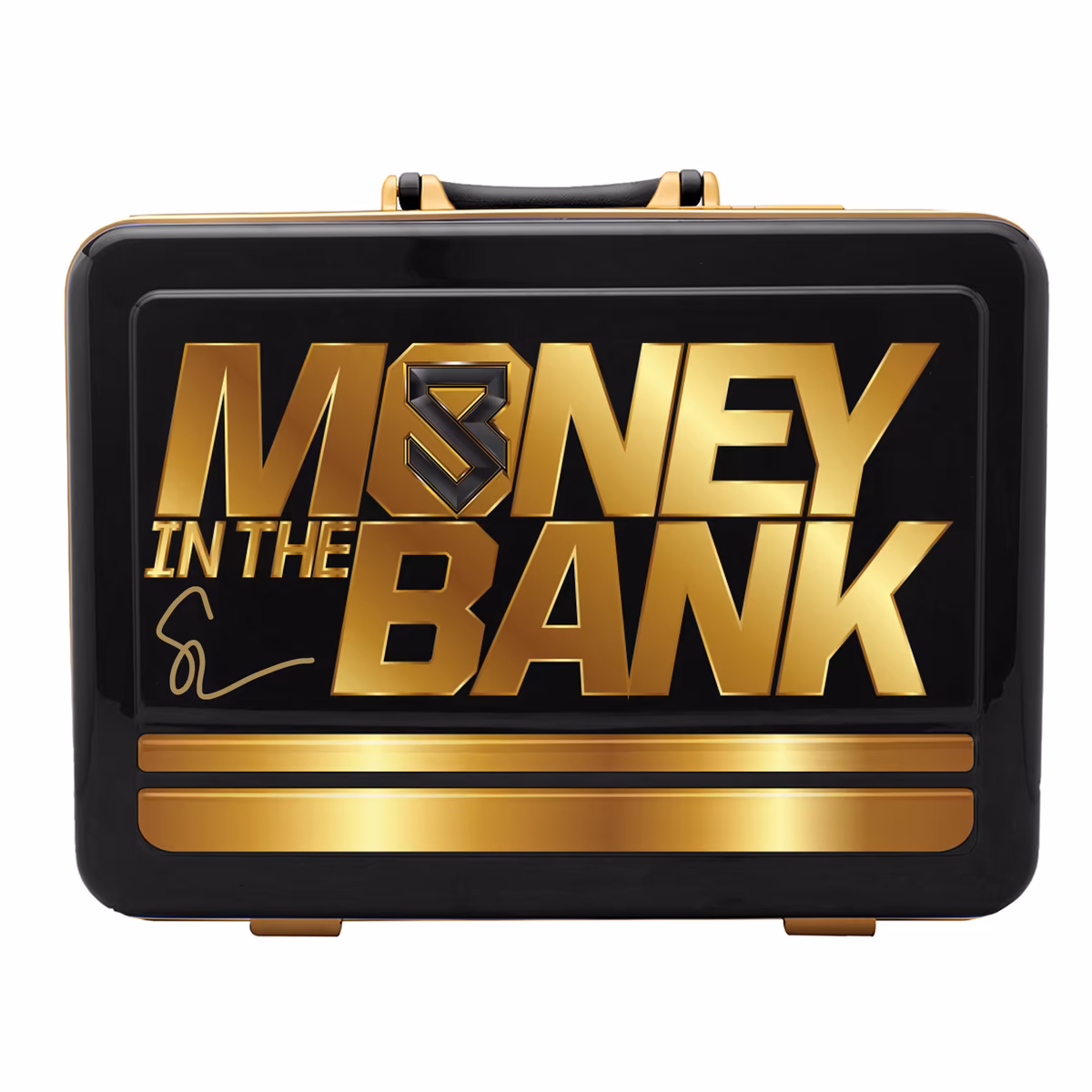Seth Rollins Autographed 2025 Money In The Bank Black & Gold Briefcase 1 Seth Rollins Autographed 2025 Money In The Bank Black & Gold Briefcase