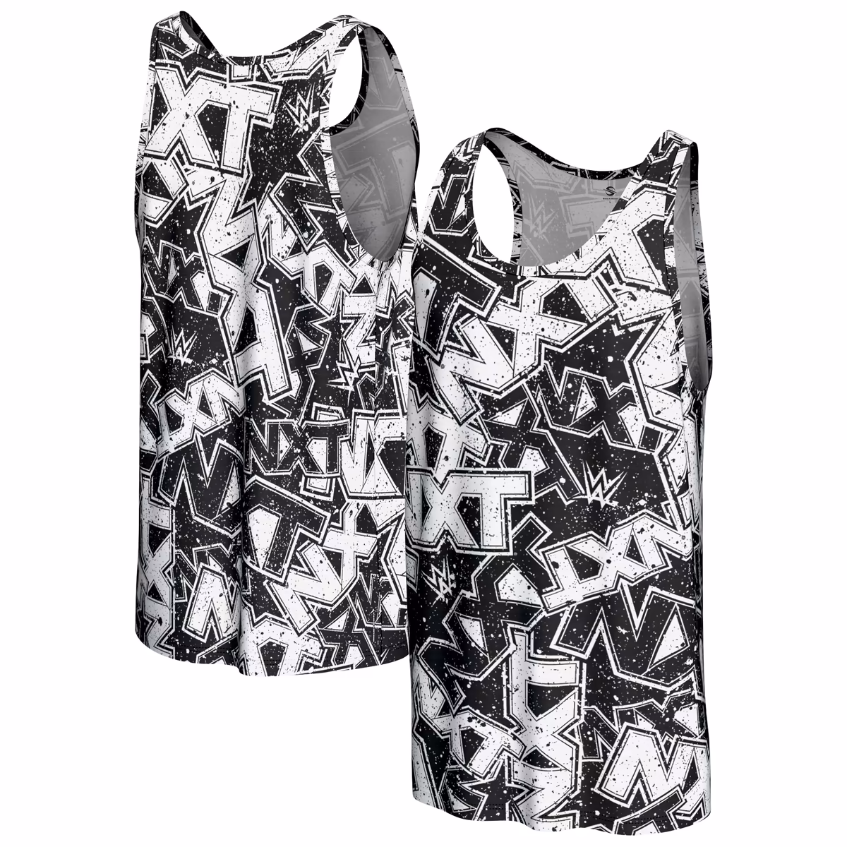 Men's ProSphere Black NXT Logo Allover Print Tank Top