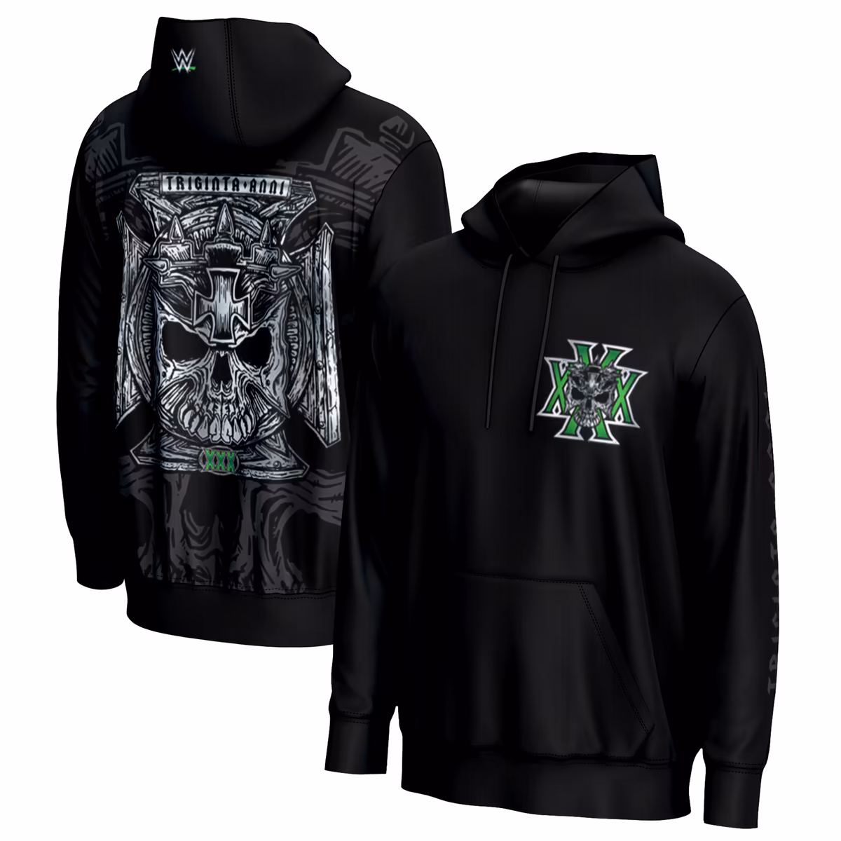 Youth ProSphere Black Triple H 30th Anniversary Pullover Hoodie 2 Youth ProSphere Black Triple H 30th Anniversary Pullover Hoodie