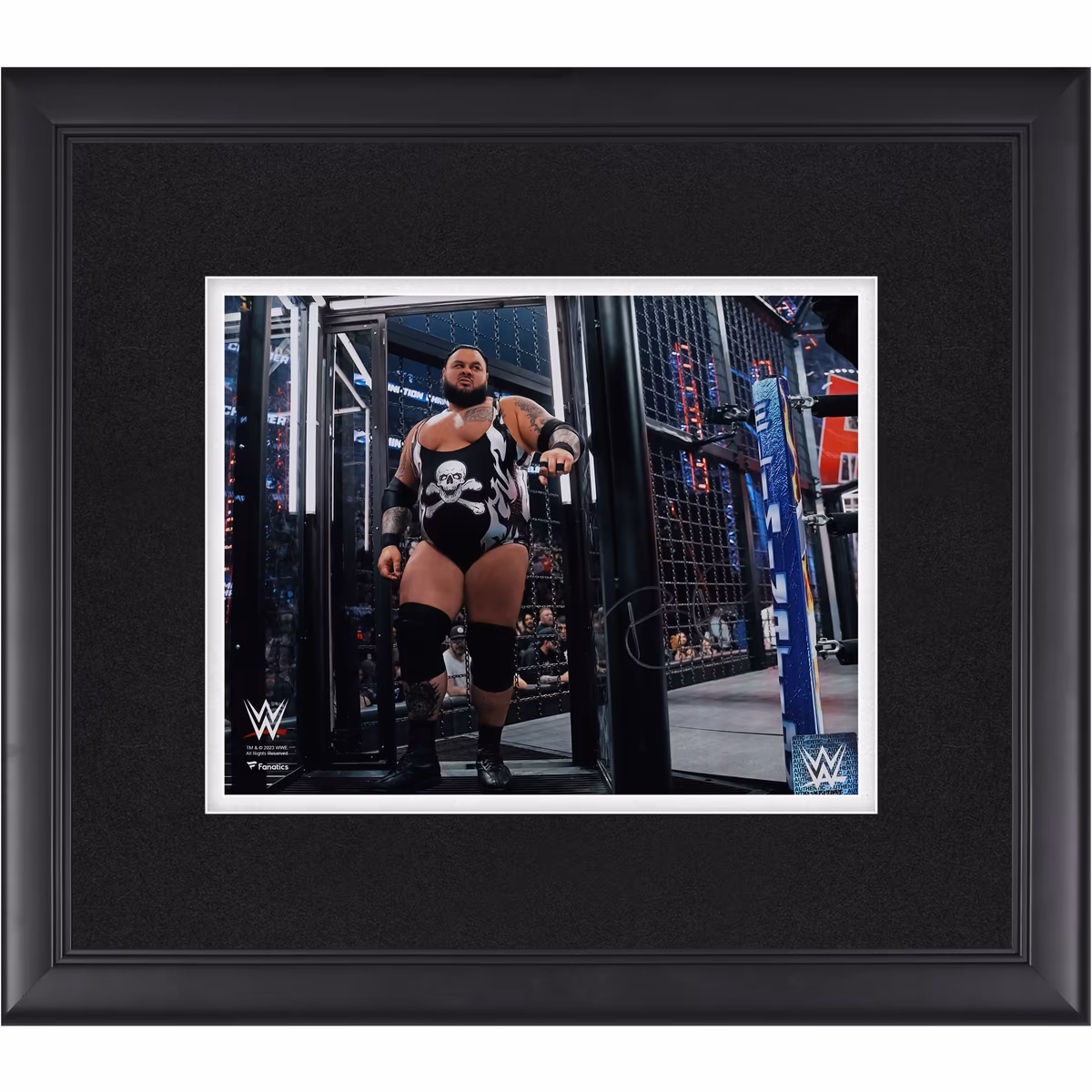 Bronson Reed WWE Autographed Framed 8" x 10" Elimination Chamber Photograph