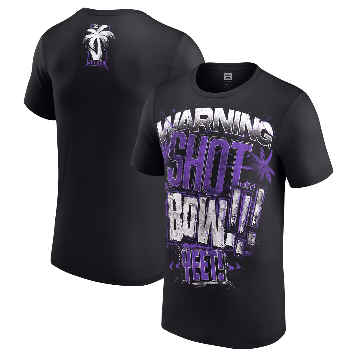 Men's Black Jey Uso Warning Shot T-Shirt 2 Men's Black Jey Uso Warning Shot T-Shirt