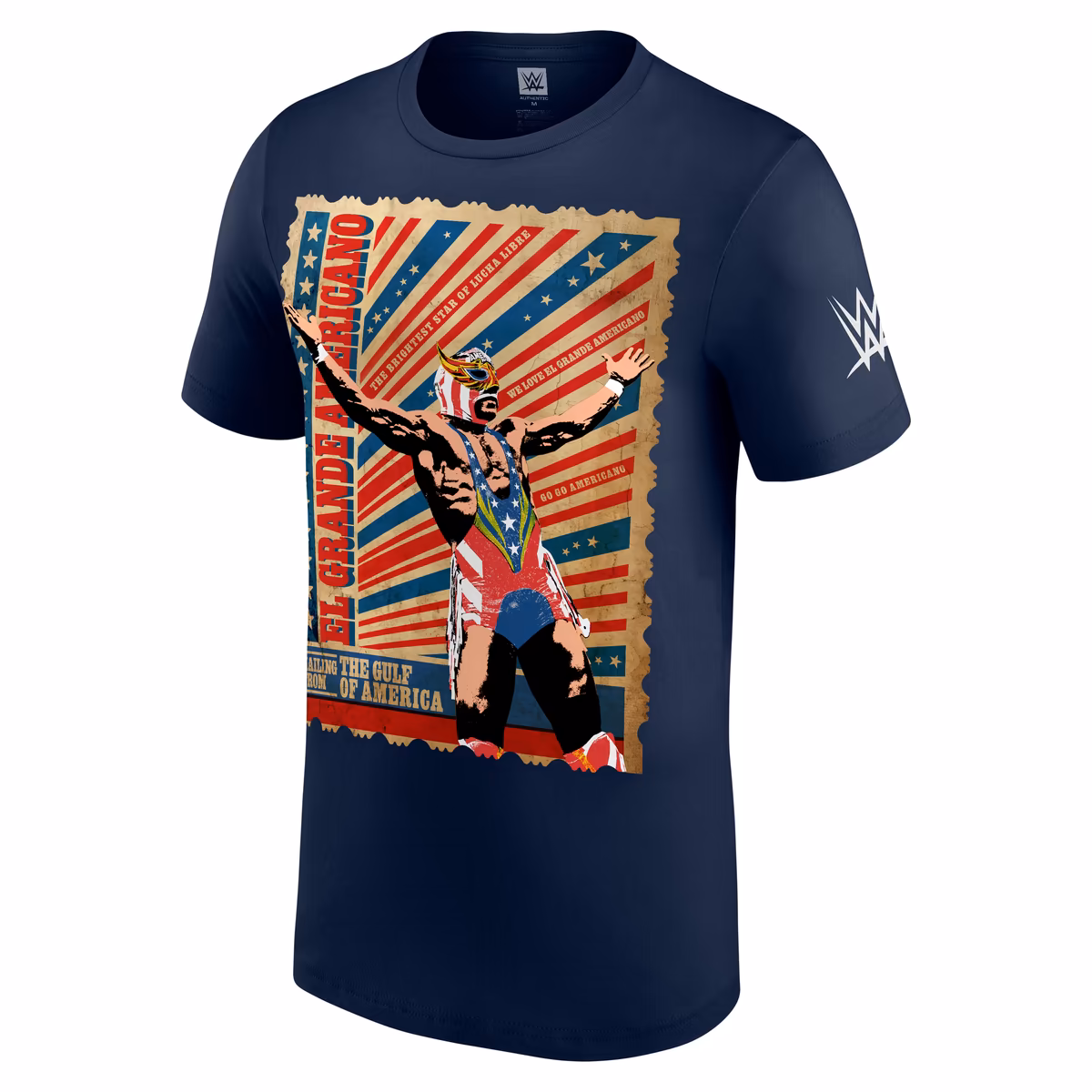 Men's Navy El Grande Americano Stamp T-Shirt 3 Men's Navy El Grande Americano Stamp T-Shirt