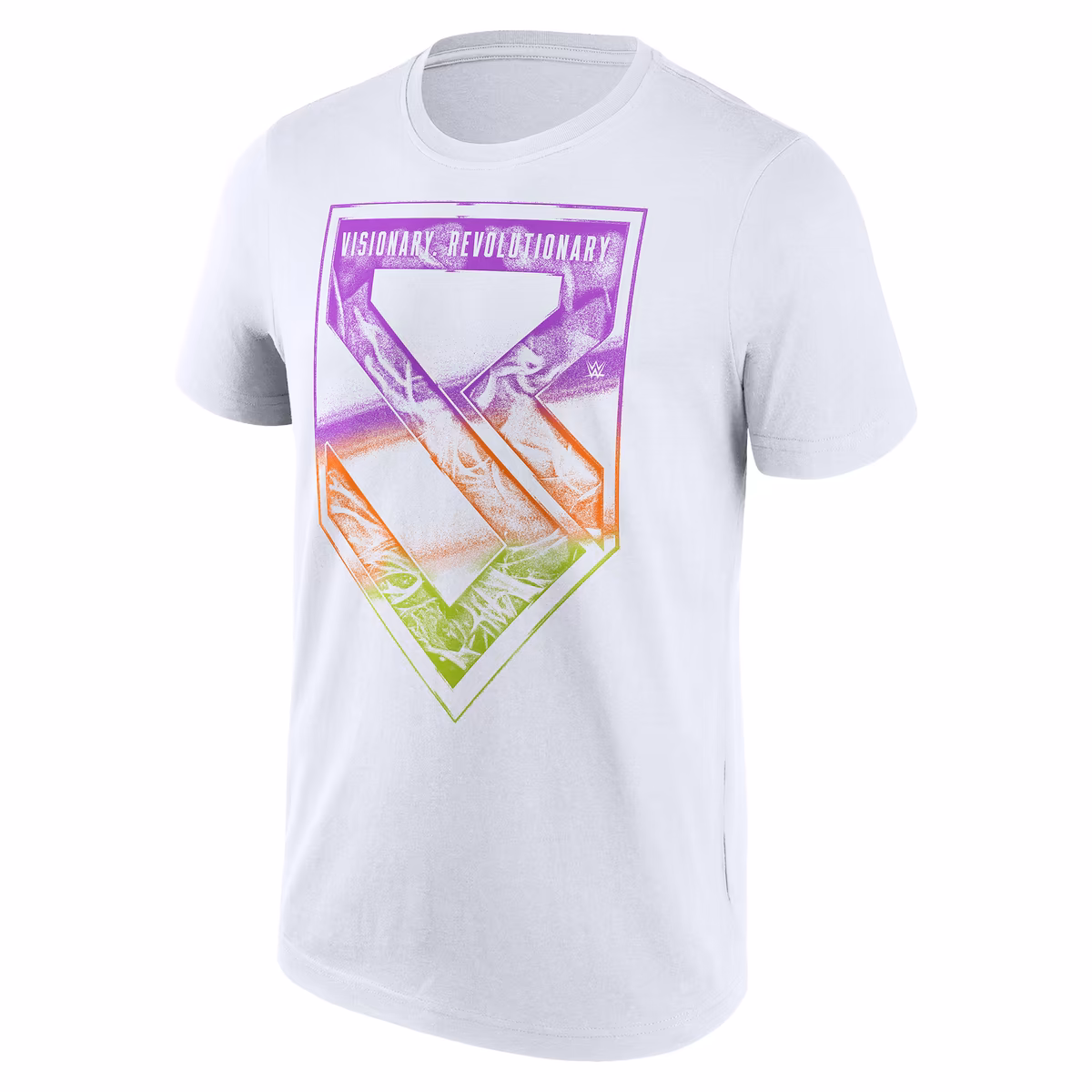Men's White Seth Rollins Tri-Color Logo T-Shirt 3 Men's White Seth Rollins Tri-Color Logo T-Shirt
