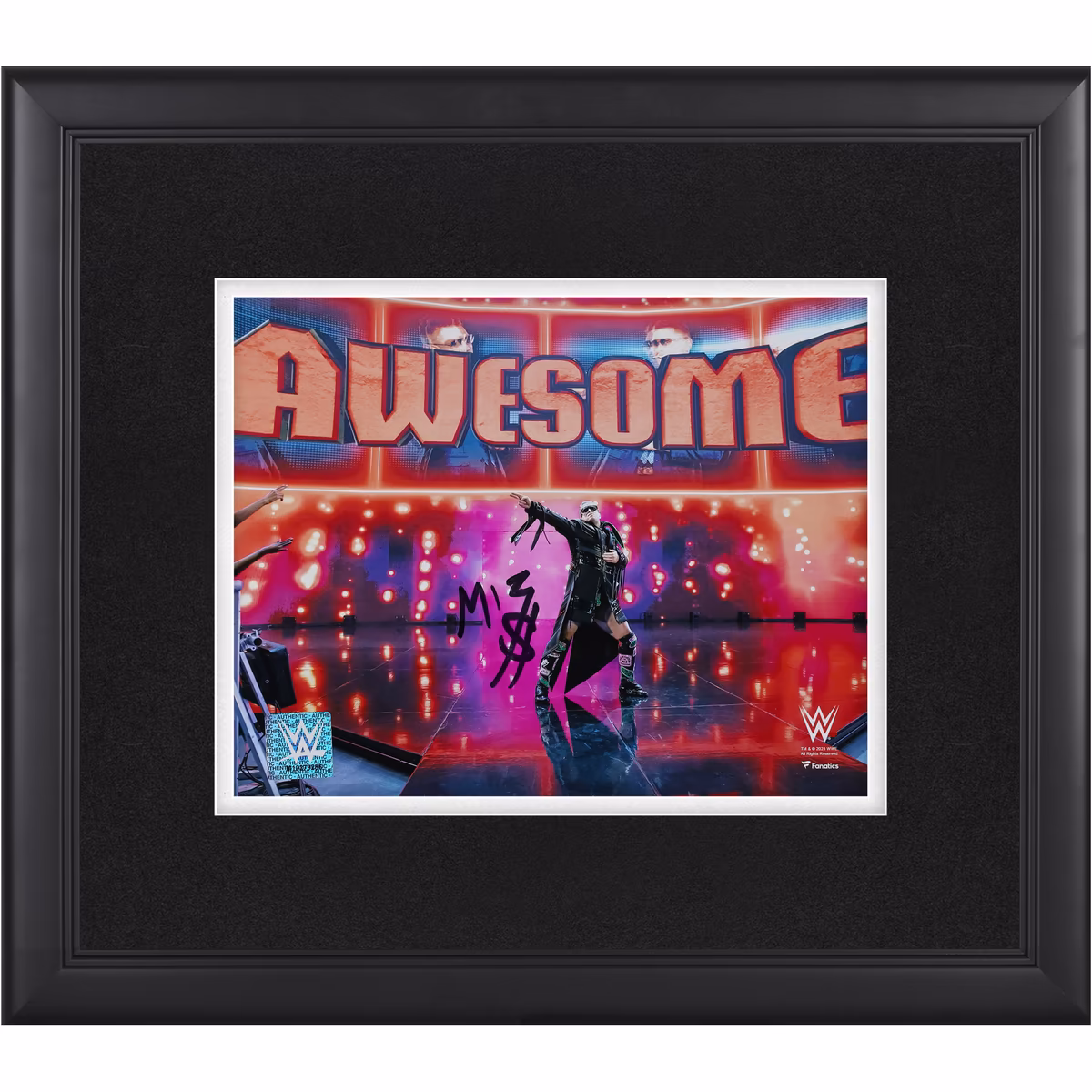 The Miz WWE Autographed Framed 8" x 10" Entrance Photograph