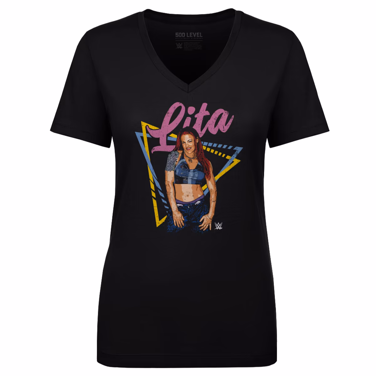 Women's 500 Level Black Lita V-Neck T-Shirt 7 Women's 500 Level Black Lita V-Neck T-Shirt