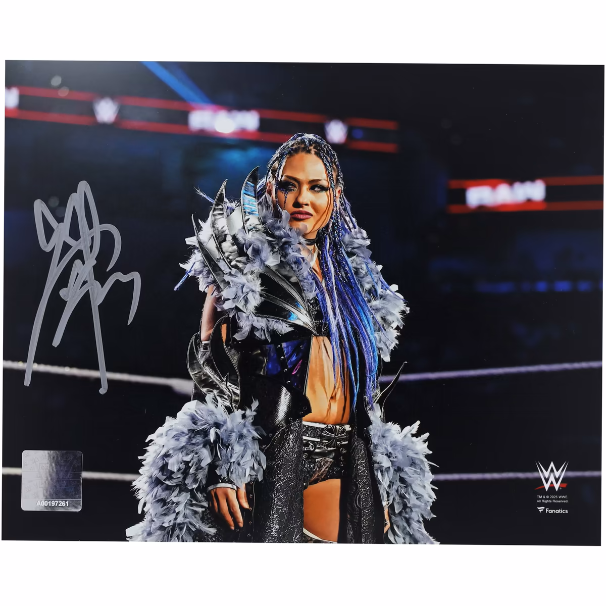 Giulia WWE Autographed 8" x 10" RAW In-Ring Entrance Photograph