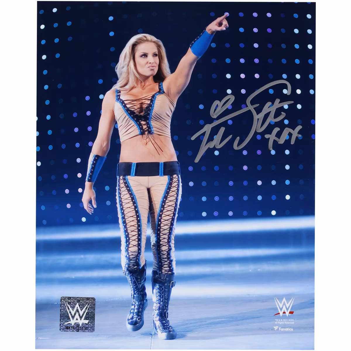 Trish Stratus WWE Autographed 8" x 10" Vertical Entrance Photograph 6 Trish Stratus WWE Autographed 8" x 10" Vertical Entrance Photograph