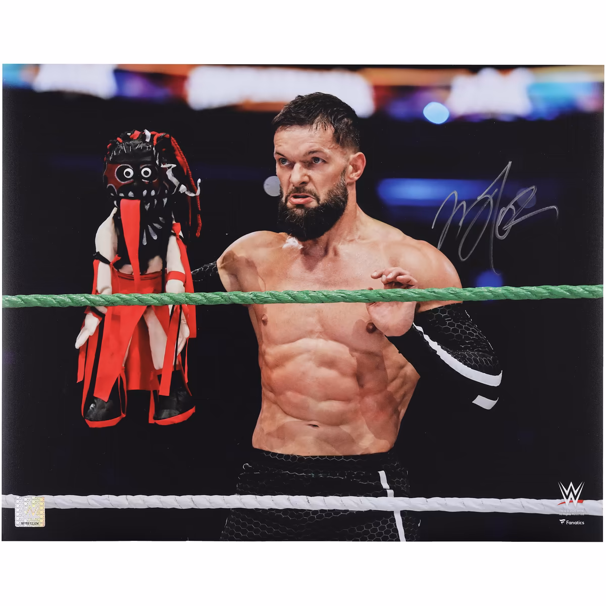 Finn Bálor WWE Autographed 16" x 20" AAA Triplemanía XXXIII with Demonito Puppet Photograph 5 Finn Bálor WWE Autographed 16" x 20" AAA Triplemanía XXXIII with Demonito Puppet Photograph