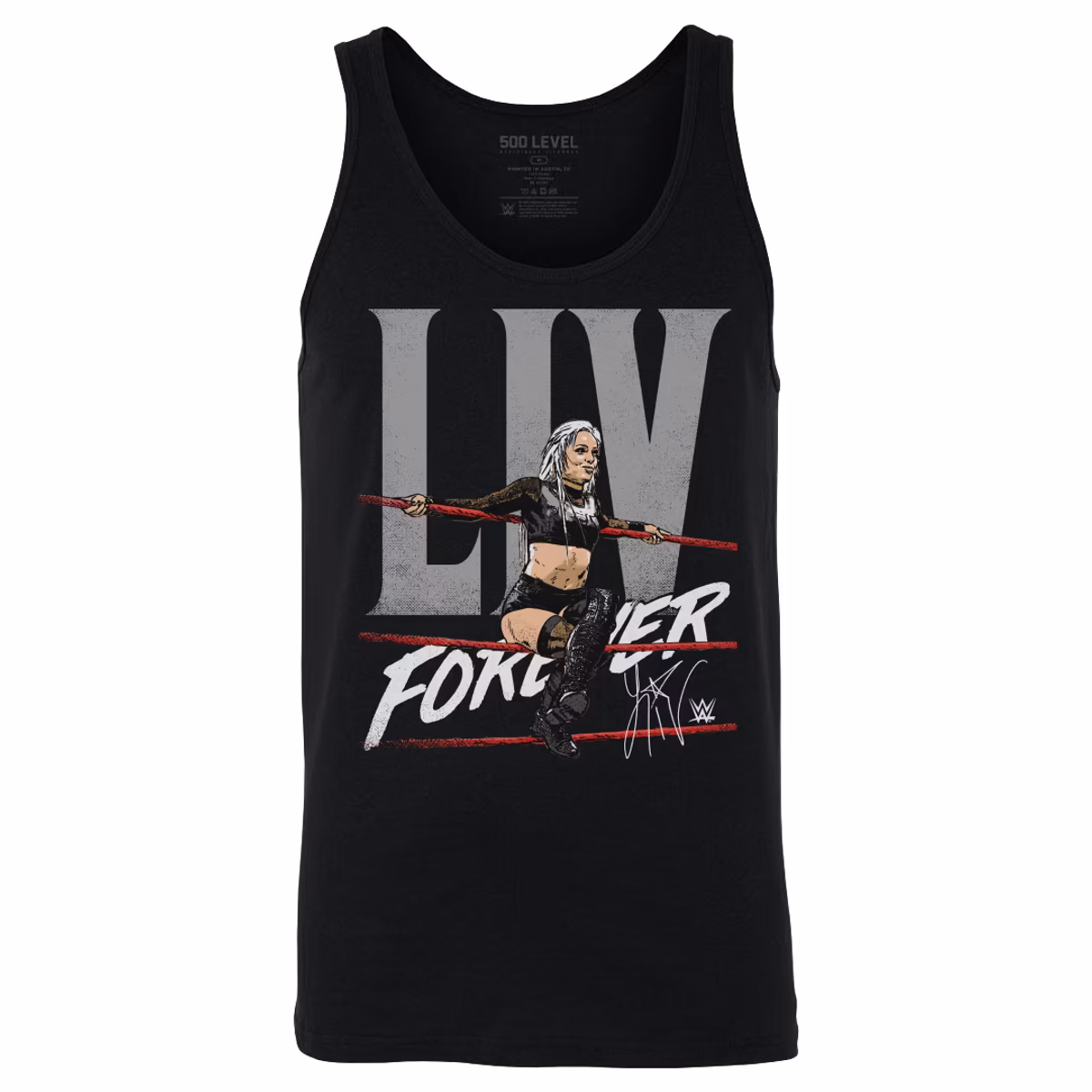 Men's 500 Level Black Liv Morgan Liv Forever Tank Top