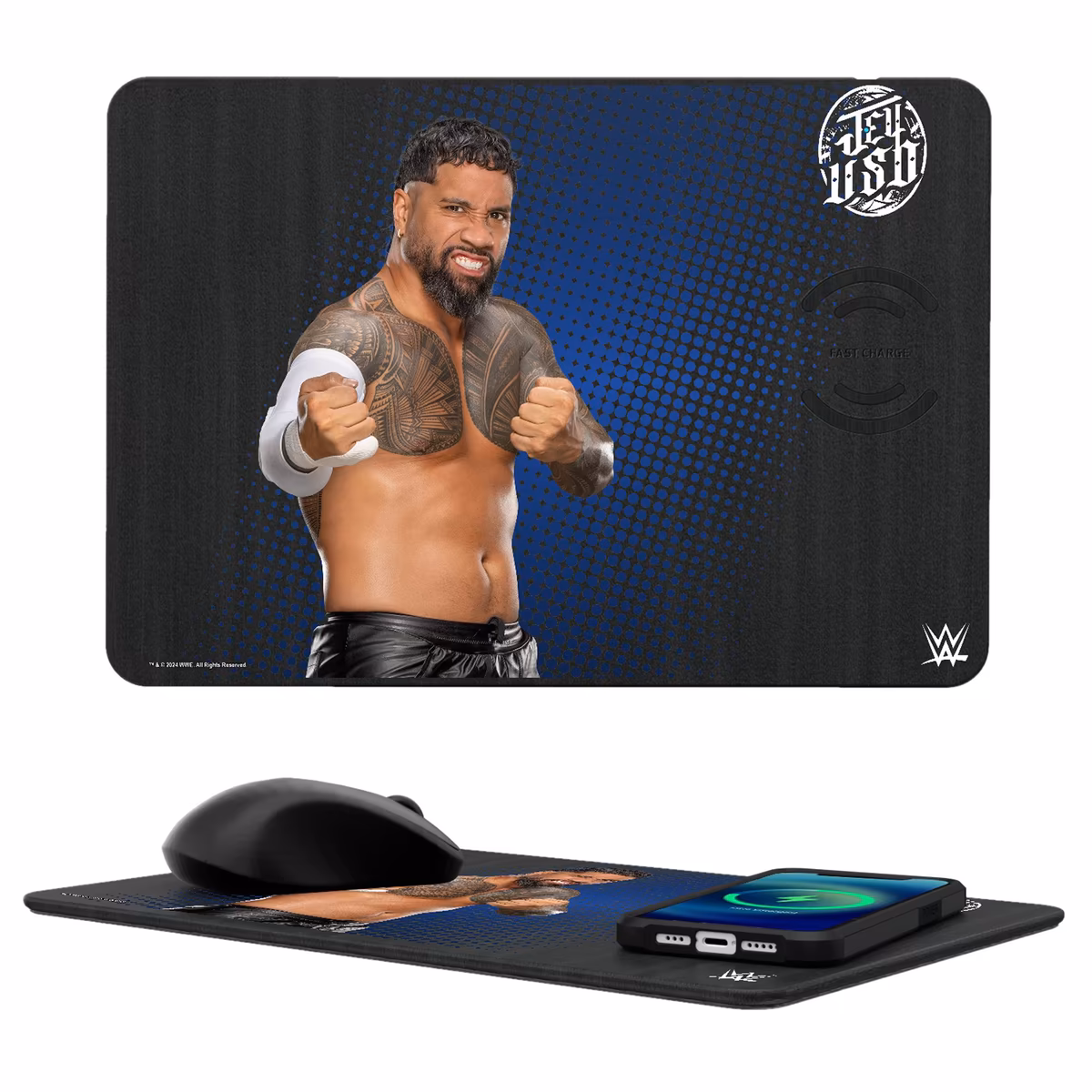 Keyscaper Jey Uso Superstar Wireless Charger and Mouse Pad 8 Keyscaper Jey Uso Superstar Wireless Charger and Mouse Pad