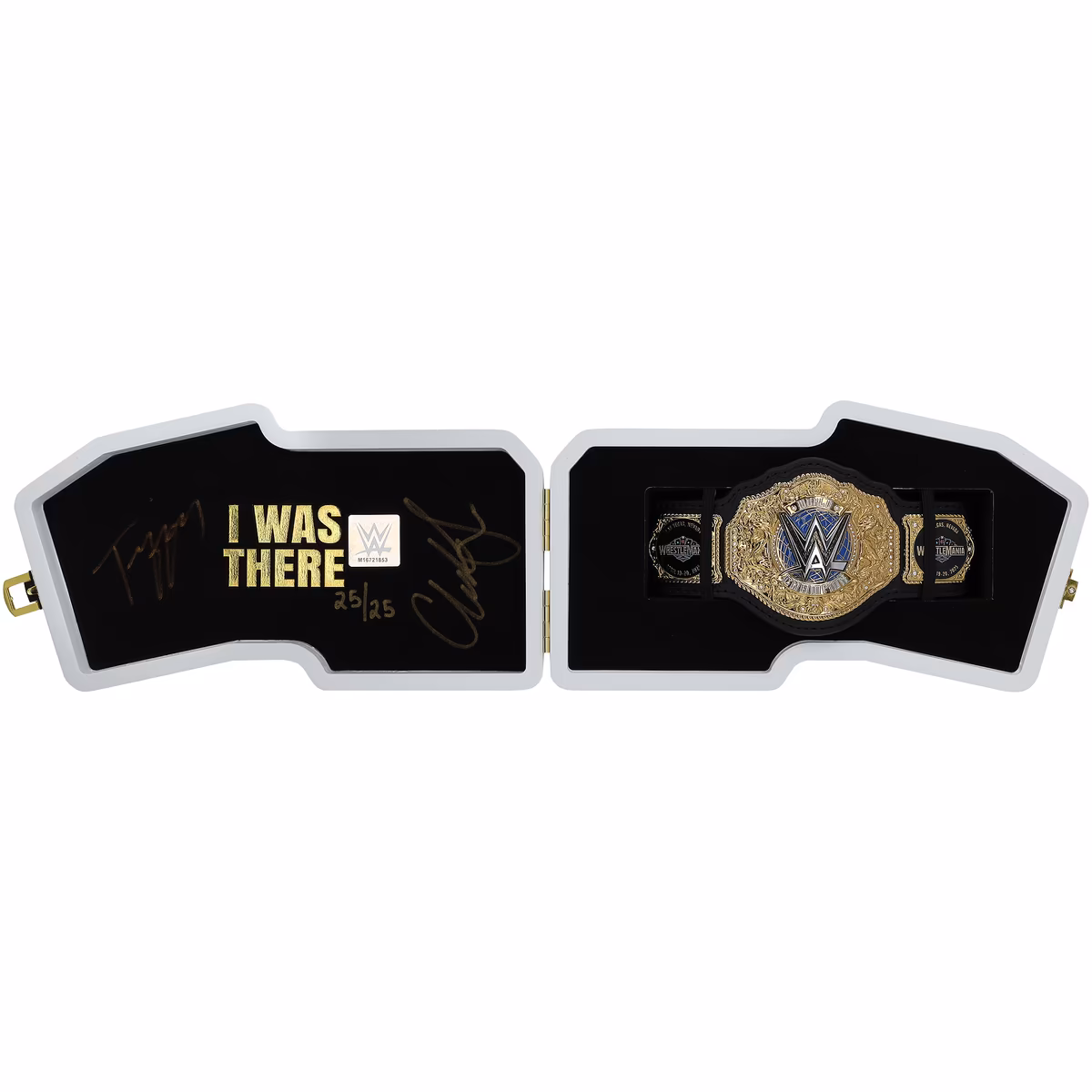 Tiffany Stratton & Charlotte Flair WWE Autographed WrestleMania 41 Dice Mini Title - Limited Edition of 25 2 Tiffany Stratton & Charlotte Flair WWE Autographed WrestleMania 41 Dice Mini Title - Limited Edition of 25